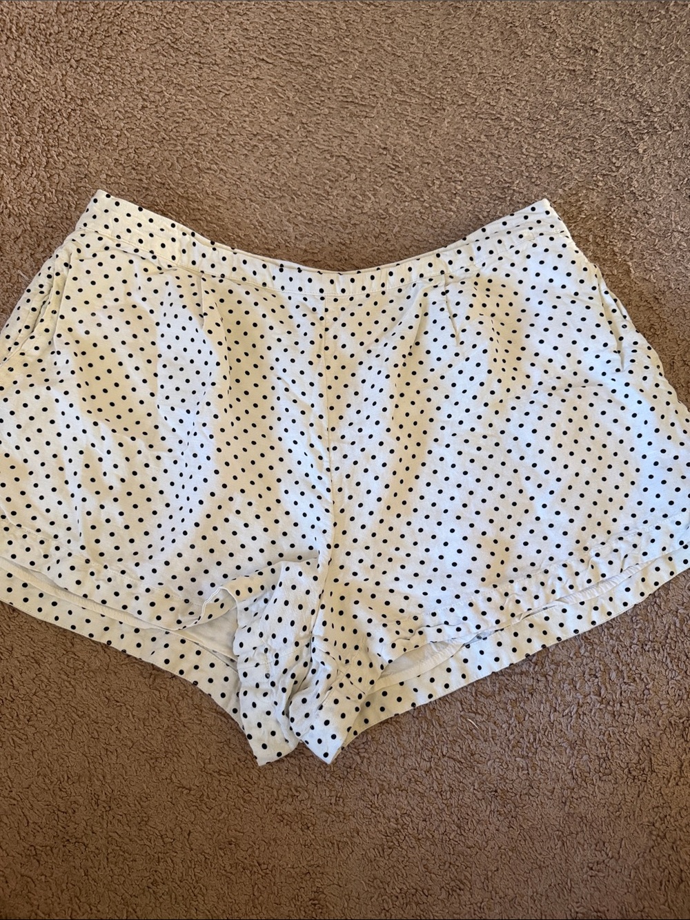Women's Kate Spade White Polka Dot Shorts